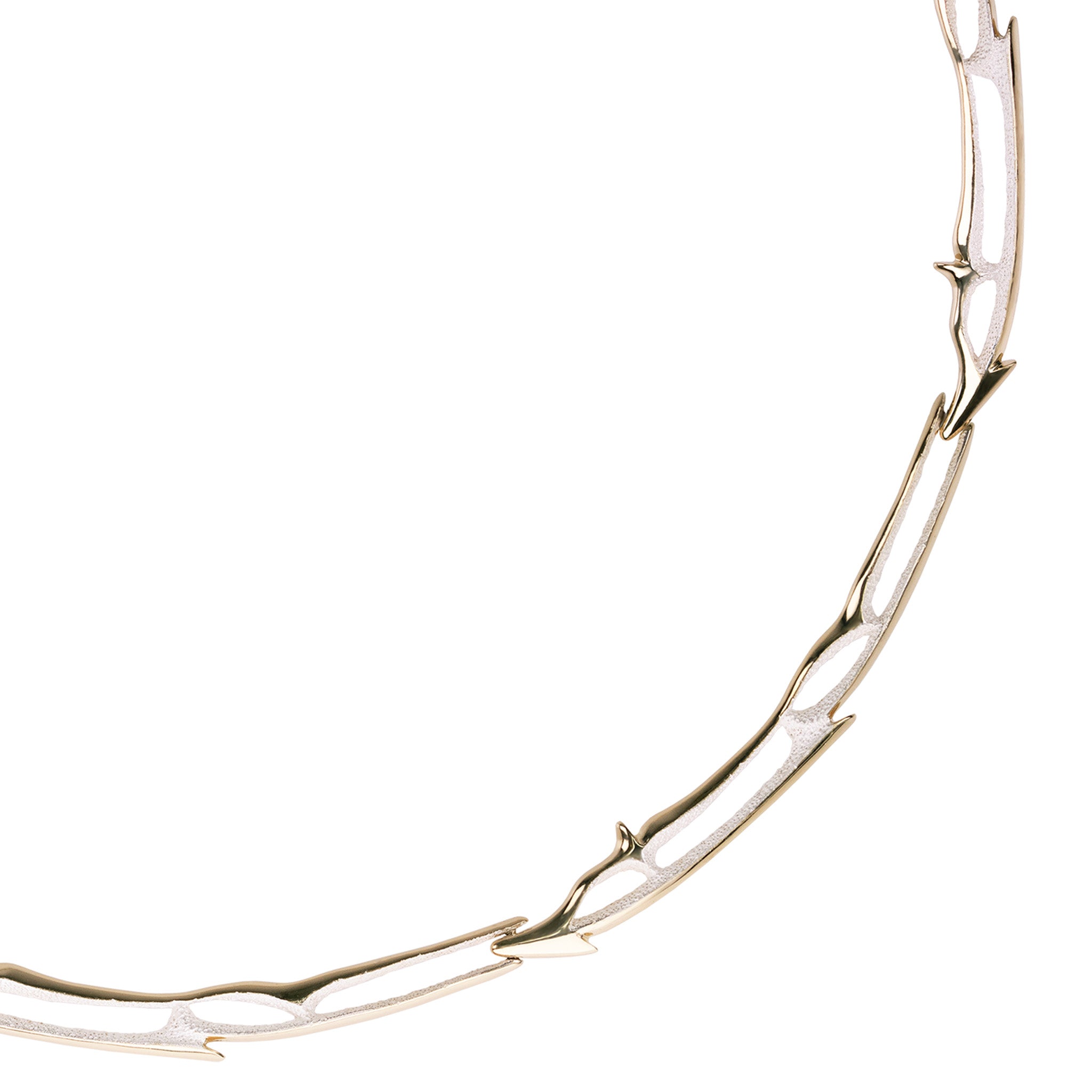 Link Necklace in Recycled Silver with Gold Plate